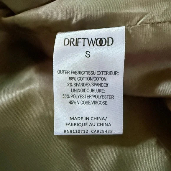 NWT DRIFTWOOD x Free People Women’s Green blazer Size S - Picture 11 of 13